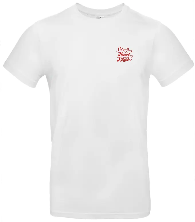 Kerwe Weinheim 2025 T-Shirt Herren, Druckfarbe Rot